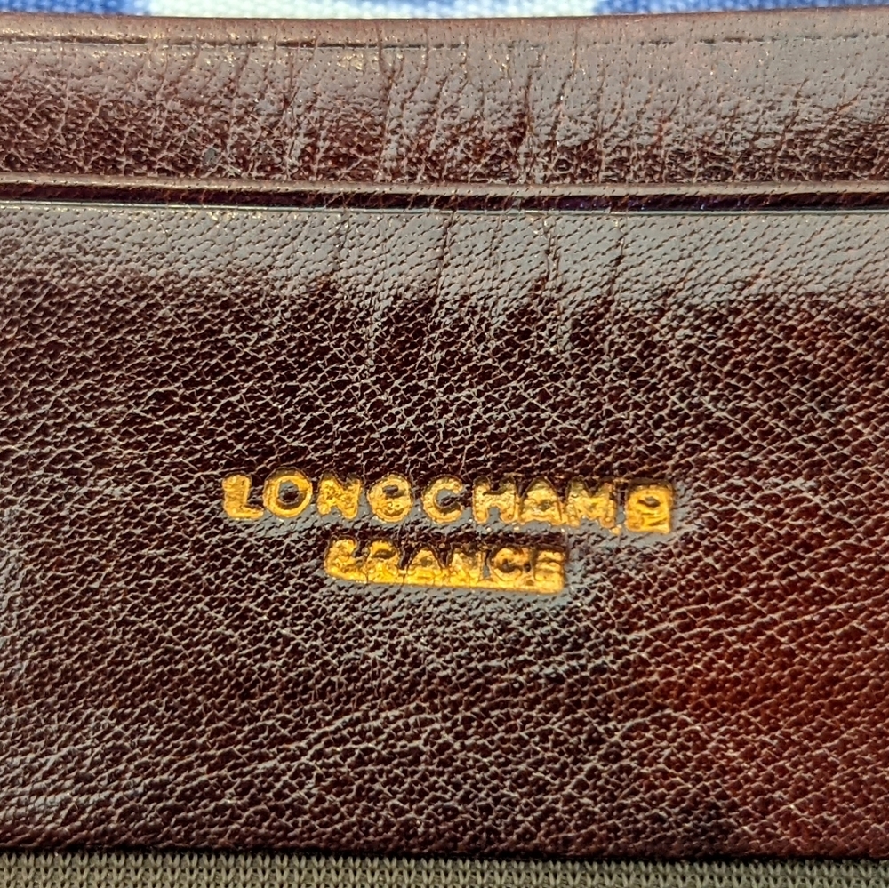 Vintage Longchamp France leather bill or checkbook holder. - Picture 3 of 3